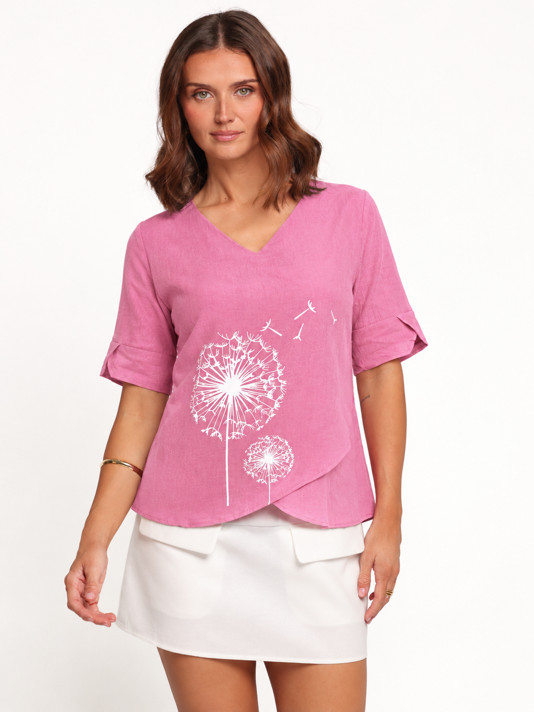 Dandelion Print Casual T-Shirt