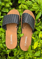 Woven Slide Sandals – Casual Slip-On Summer Flats