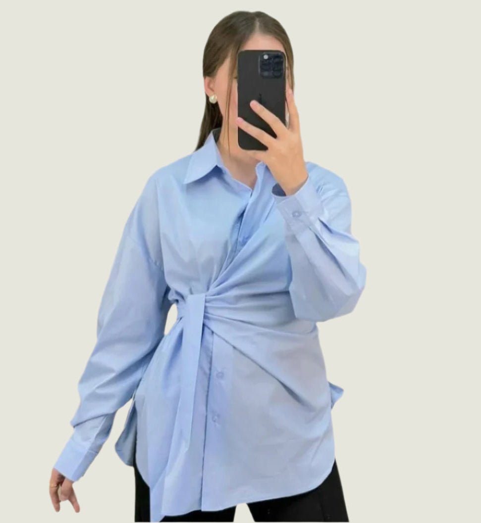 Effortless Style Tie-Waist Blouse – Chic, Comfortable & Flattering