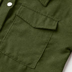 Corduroy Button-Down Belted Shirt Dress