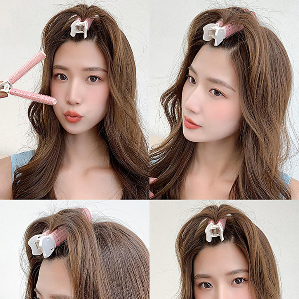 2Pcs Hair Root Clips Double Layer Hair Rollers Self Grip