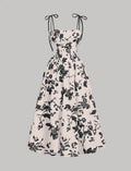 Tie Strap Sweetheart Maxi Dress