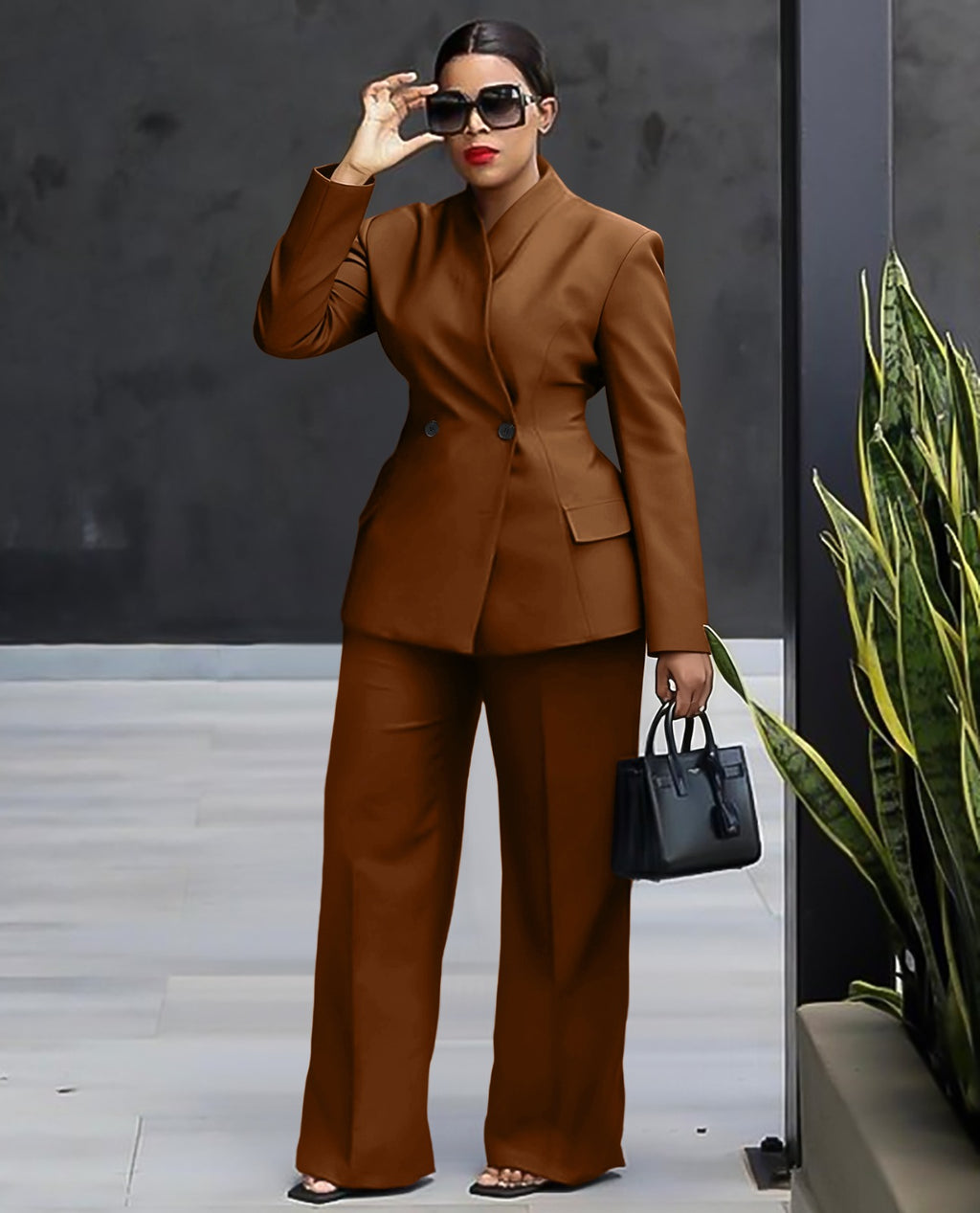 Executive Elegance Two-Piece Suit Set