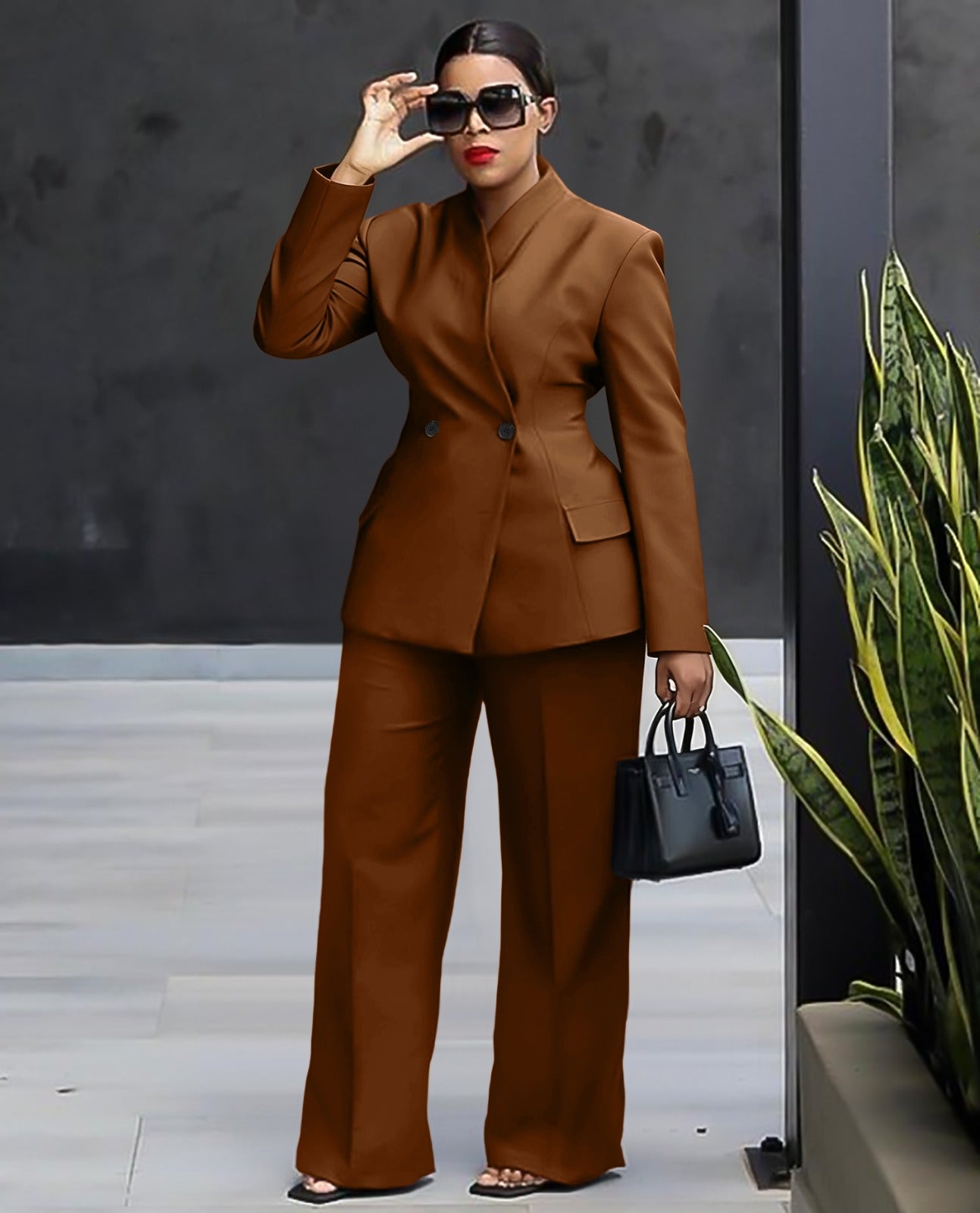 Executive Elegance Two-Piece Suit Set