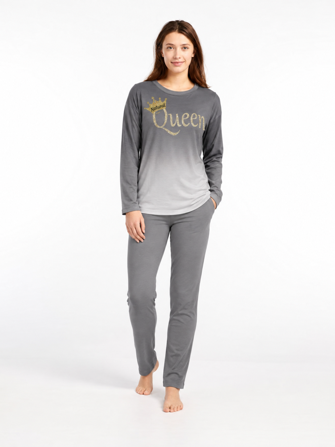 Royal Mood Queen Graphic Sleepwear Set