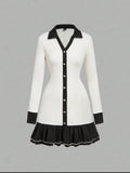 Elegant Long Sleeve Dress For Women