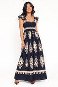Ornamental Smocked Maxi Dress