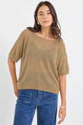 Airy Sheer Relaxed-Fit Top