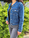 Short Semi-Baggy Denim Jacket – Casual Streetwear Layer