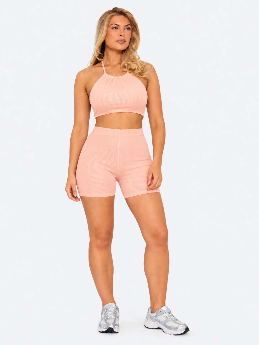 Halter Neck Crop Top Active Set