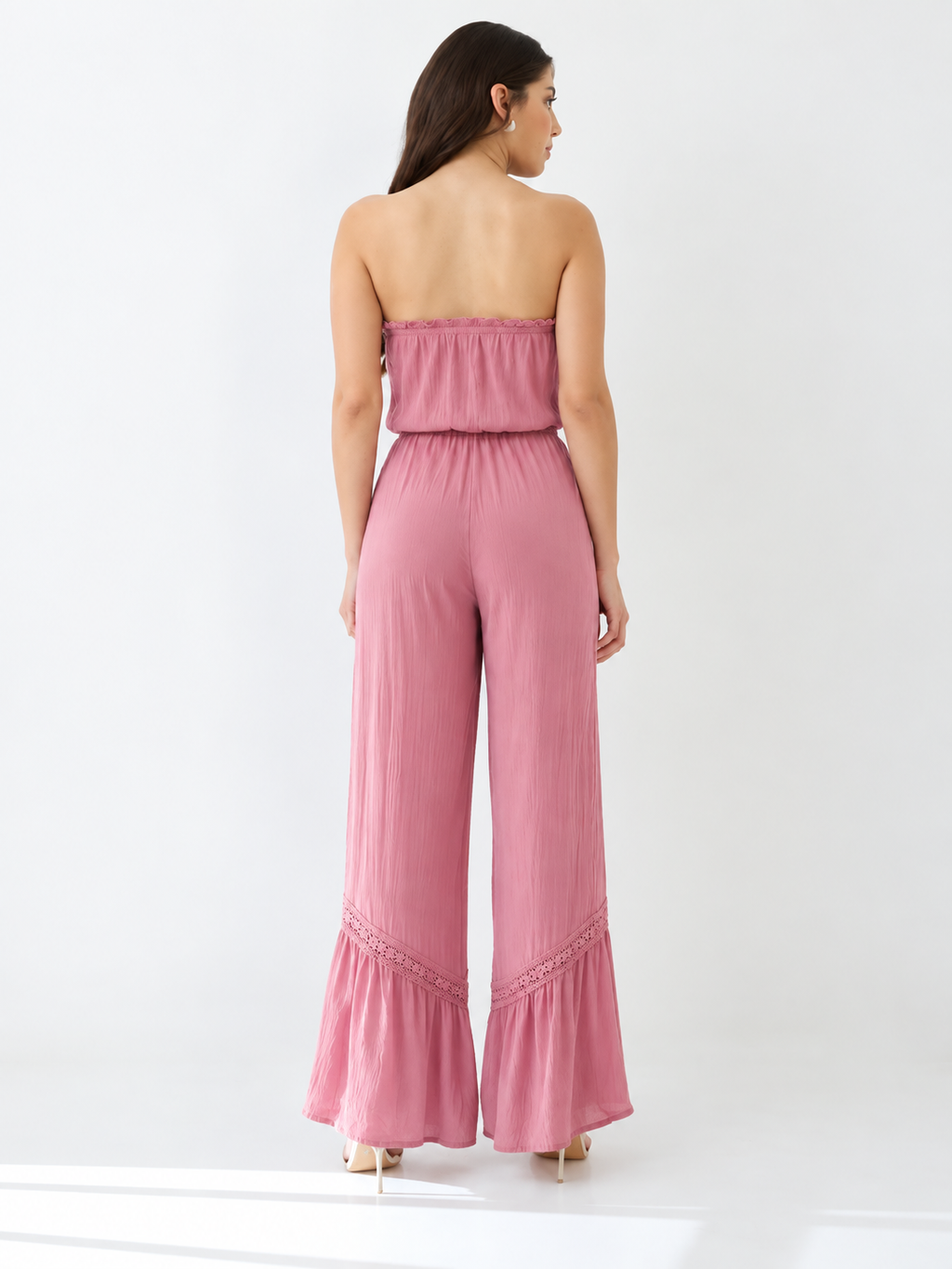 Strapless Wide-Leg Jumpsuit