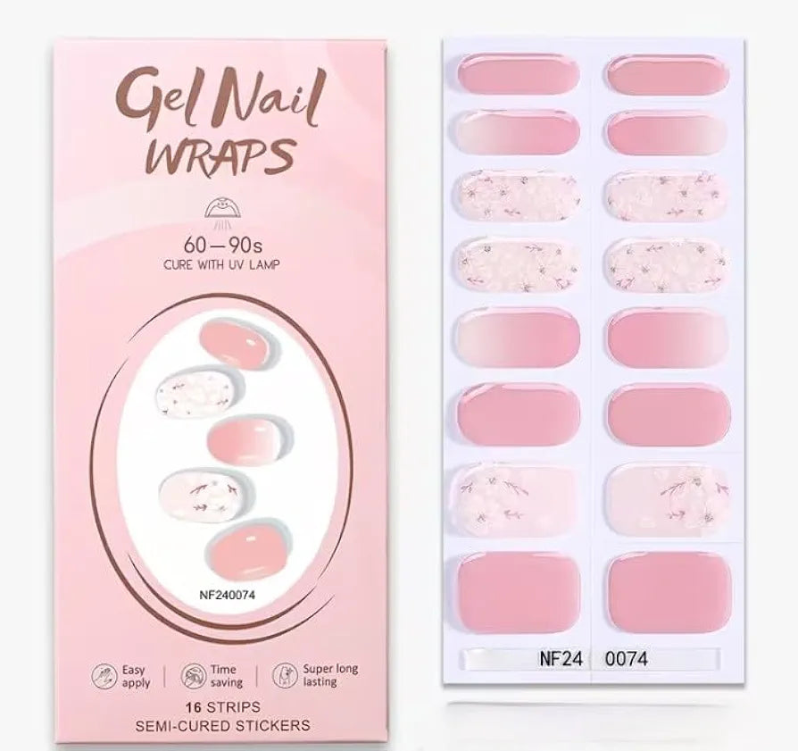 Cutesy Gel Nail Wrap Stickers – Easy Apply Glossy Nail Art Decals