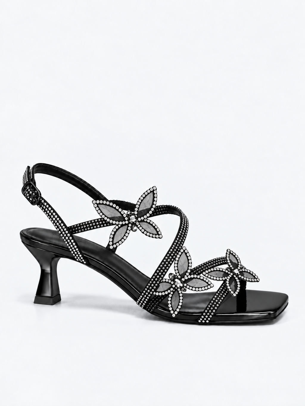 Nocturne Butterfly Rhinestone Heels