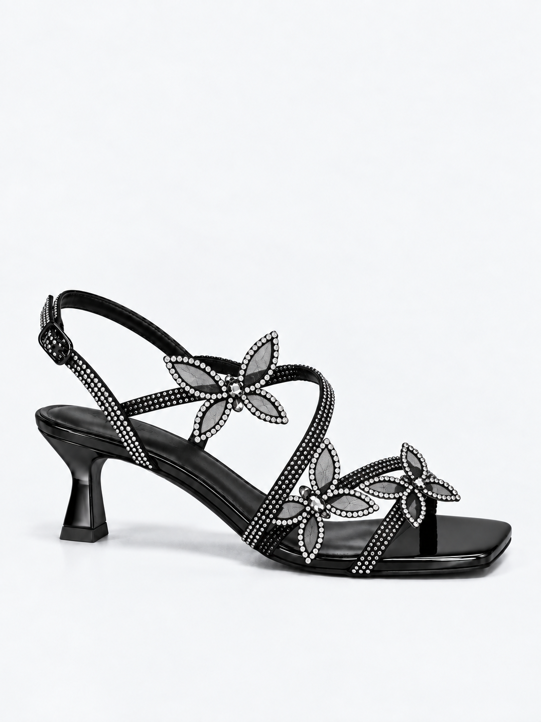 Nocturne Butterfly Rhinestone Heels