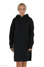 Jersey Hoodie Knee Length Dress