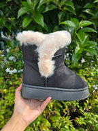 Fur Trim Winter Boots – Cozy Warm Platform Snow Boots