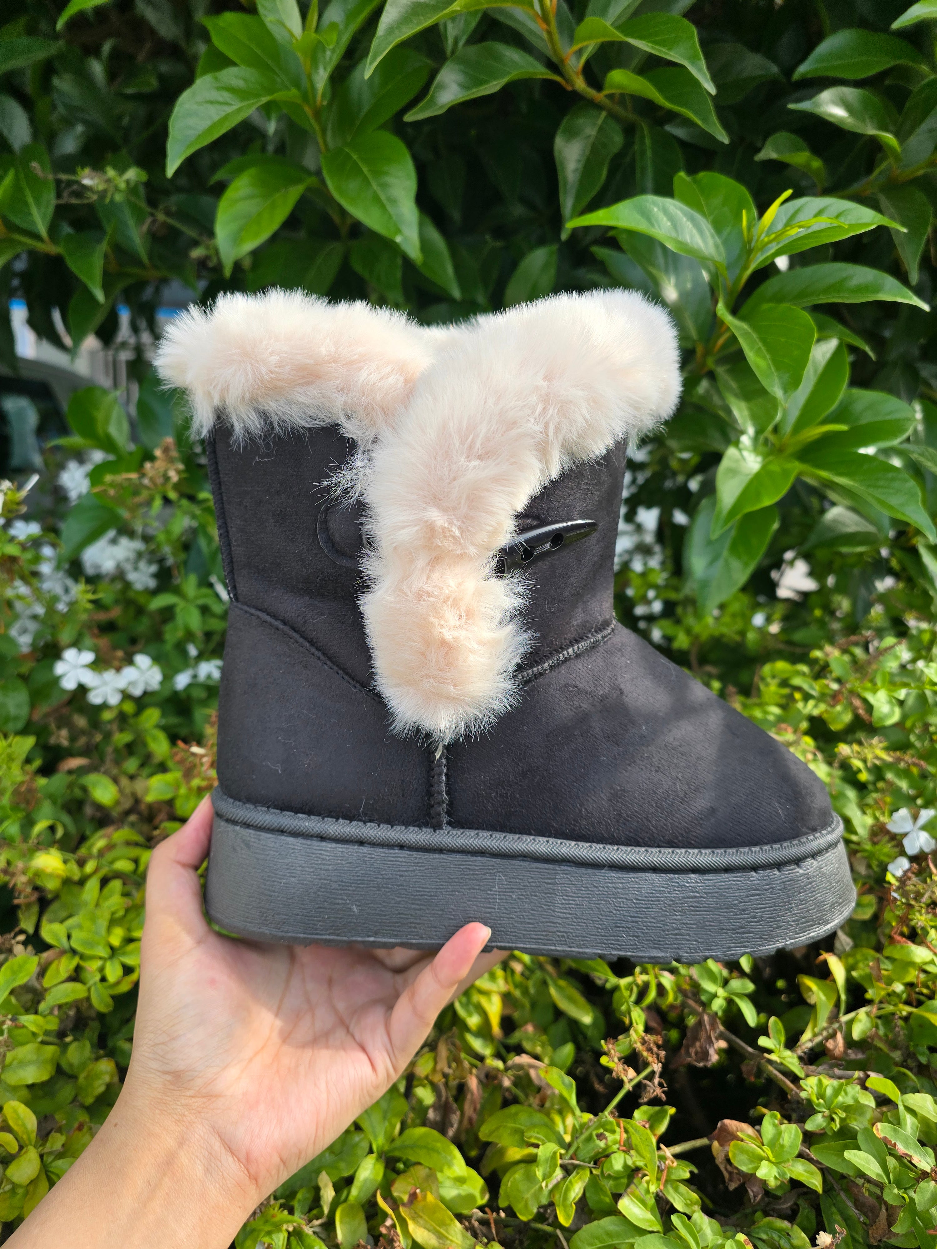 Fur Trim Winter Boots – Cozy Warm Platform Snow Boots