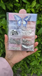 Multiple Nail Art Decorations – Glitter, Gems, Stickers & Foils Set