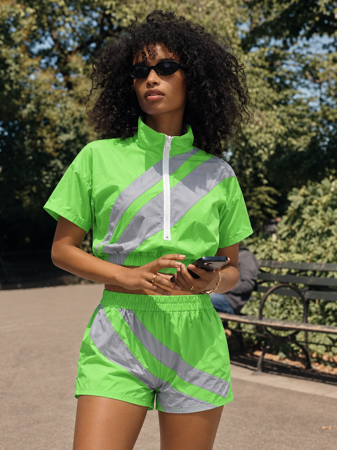 Retro Lightweight Two Piece Shorts Set