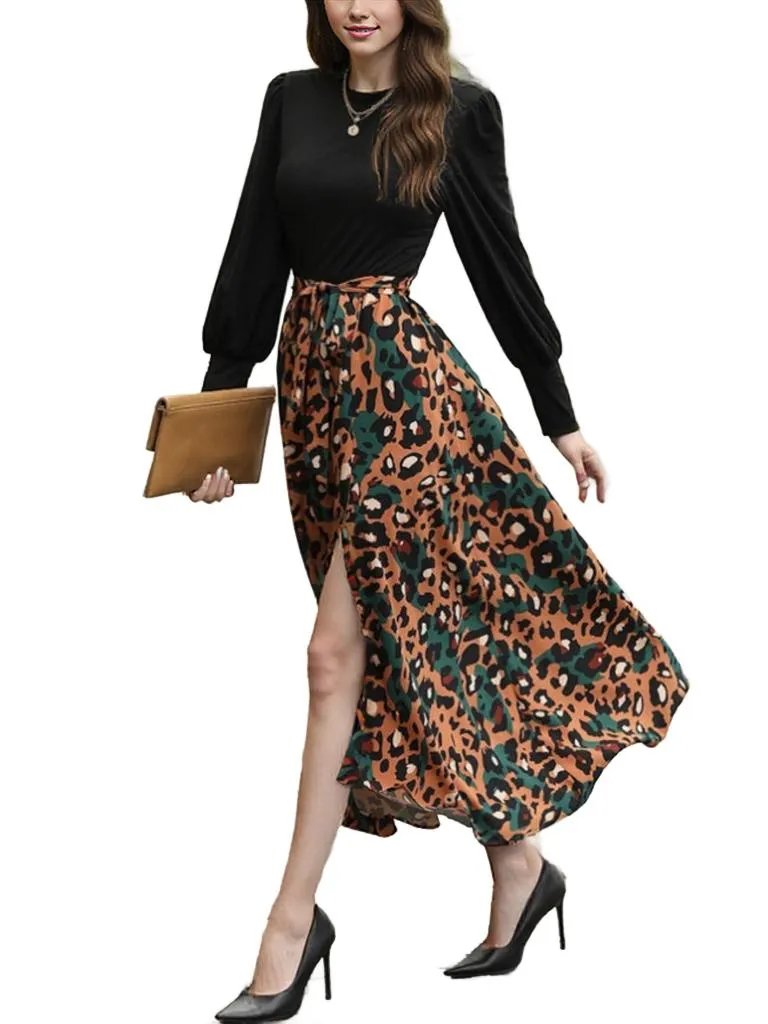 Leopard Print Maxi Dress - Bold & Stylish
