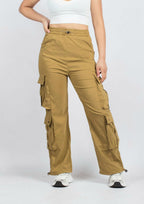 Trendy Multi-Pocket Cargo Pants for Women - W0806
