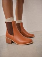 Classic Comfort Chelsea Block Heel Boots