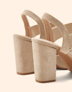 Pointed Toe Block Heel Pumps for Women