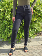 Black Skinny Fitted Denim Jeans - DYQ-388