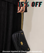 Quilted Crossbody Bag with Coin Purse – Trendy & Functional Set 8001#