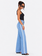 Linea Striped Wide-Leg Jeans DYQ 372