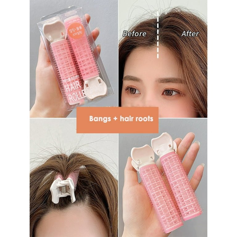 2Pcs Hair Root Clips Double Layer Hair Rollers Self Grip
