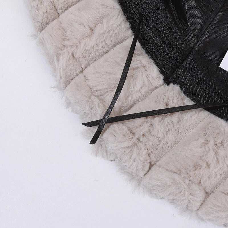 Plush Faux Fur Bucket Hat