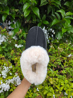 Women’s Faux Fur Platform Slippers – Cozy Winter Slip-On Shoes