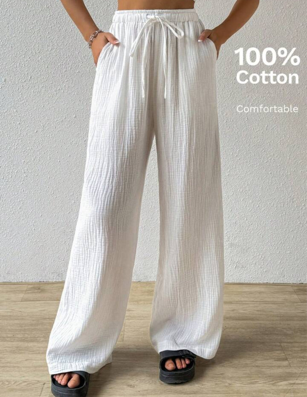 Cloudsoft Wide-Leg Beach Pants