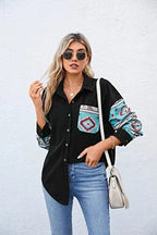 Corduroy Button-Up Shirt – Soft Textured Oversized Fit