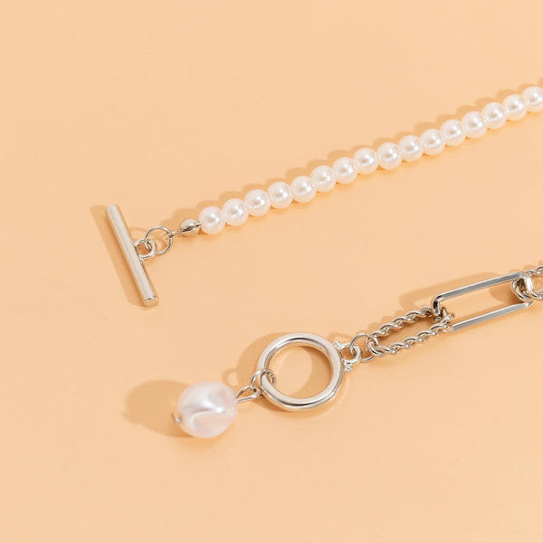 Metal Multi Layer Thick Chain Choker Necklace