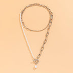 Punk Metal Multi Layer Thick Chain Choker Necklace For Women Men Fashion Night Club Jewelry Female Choker Collier - XD21