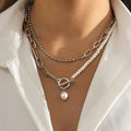Punk Metal Multi Layer Thick Chain Choker Necklace For Women Men Fashion Night Club Jewelry Female Choker Collier - XD21