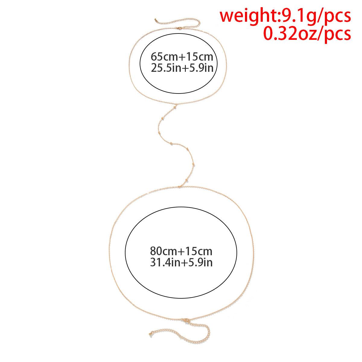 Chain simple body necklace - XD21