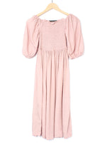 Ruffled Puff Sleeve Midi dress XD21