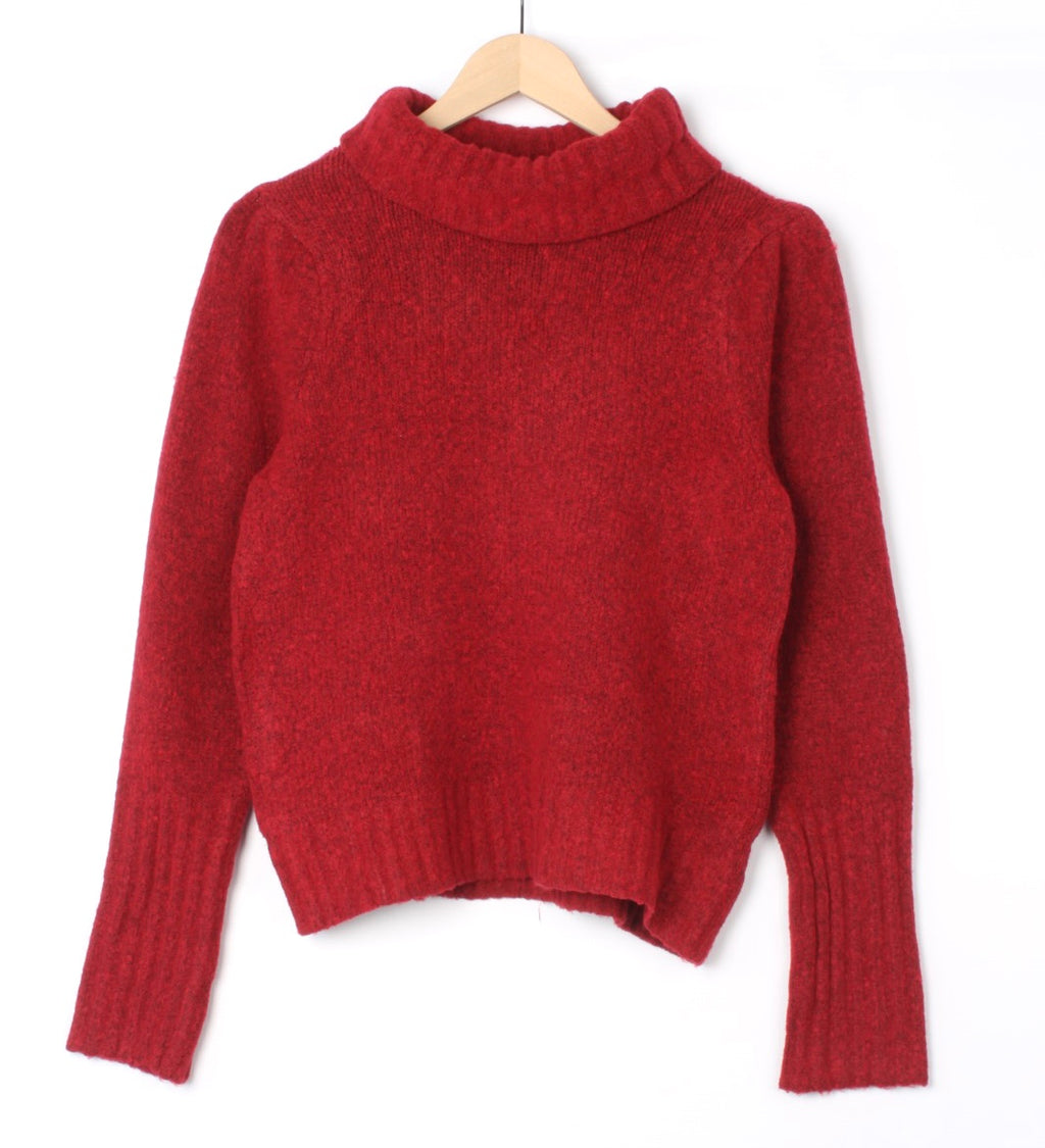 Solid winter polar neck pullover jersey XD21
