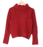 Solid winter polar neck pullover jersey XD21