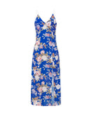 Spaghetti Strap Midi Summer Printed Dress XD21