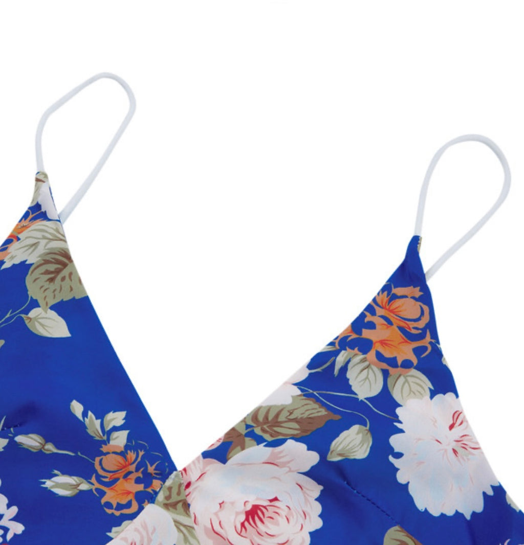 Spaghetti Strap Midi Summer Printed Dress XD21
