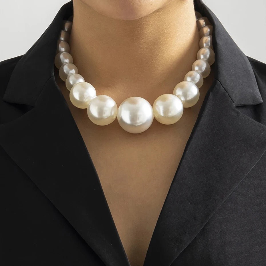 Trendy Bead Pearls Necklace XD21