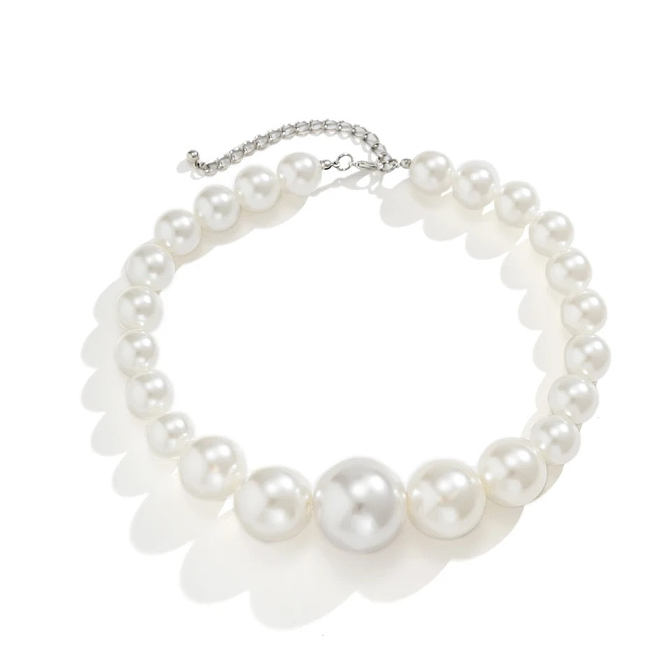 Trendy Bead Pearls Necklace